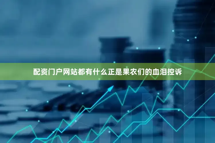 配资门户网站都有什么正是果农们的血泪控诉