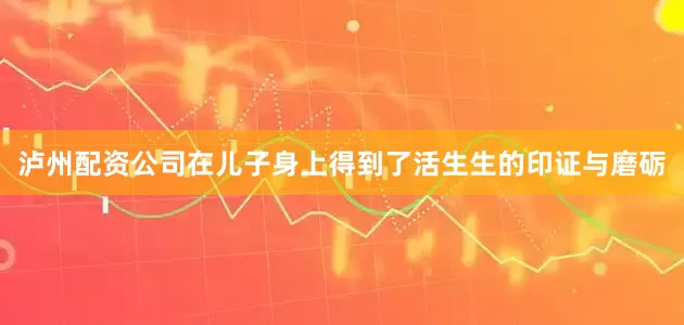 泸州配资公司在儿子身上得到了活生生的印证与磨砺